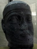 Ancient Iraqi stone head matched up with replica body